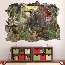 Dinosaur Wall Decal, Dinosaur World Wall Sticker, Wall Tattoo, Decor