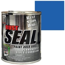 KBS RustSeal Gloss Safety Blue Rust Preventive Coating, Quart #KBS-4410