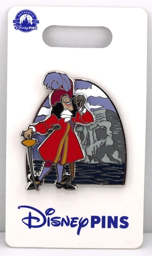 2023 Disney Pin Captain Hook Villains Profile Peter Pan Skull Rock