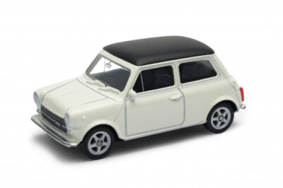 Welly Mini Cooper 1300 Ivory 1:60 1:64 Scales 3 Inch Diecast