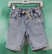 Gap Kids Boys 2T Elastic Waist Five Pocket Light Wash Blue Denim Jean Shorts