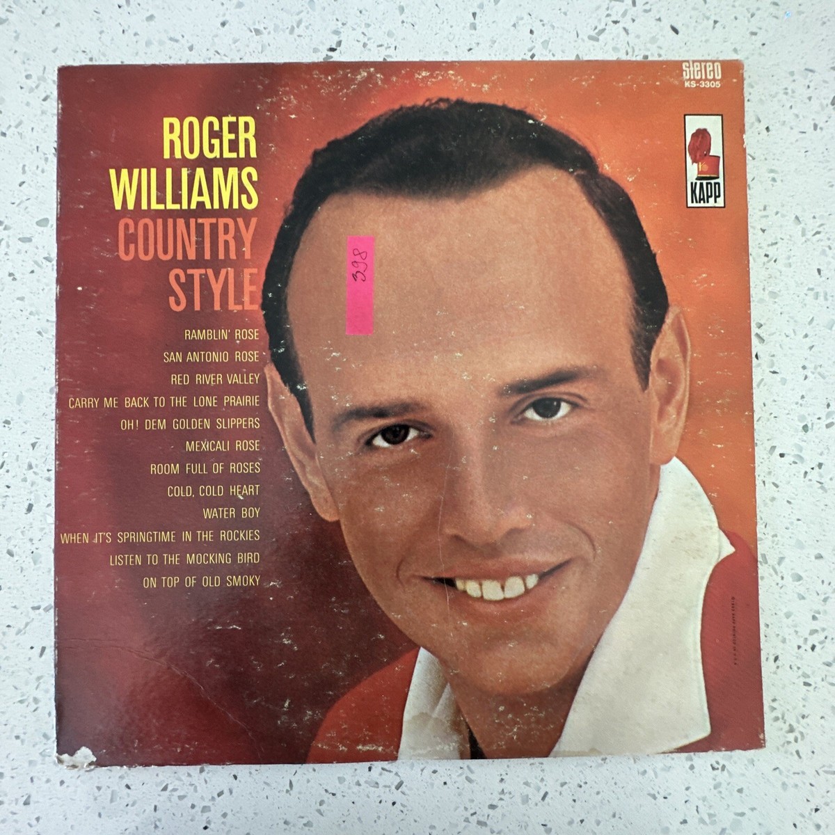 Roger Williams - Country Style - Stereo LP - Kapp Records KS-3305