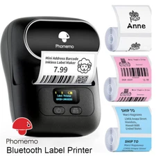 Phomemo M110 Bluetooth Label Maker Machine Portable Wireless Thermal Printer LOT