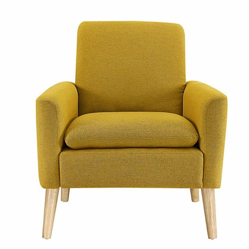 Modern Accent Fabric Chair Single Sofa Comfy Upholstered Arm Chair Living Room - Picture 7 of 9
