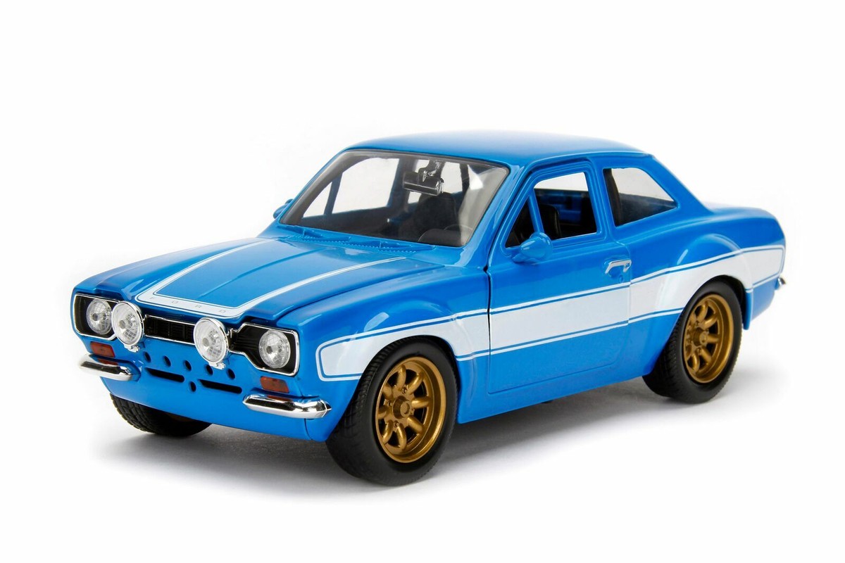 JADA TOYS FAST & FURIOUS BRIAN'S FORD ESCORT BLUE 1:24