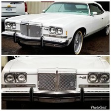 1974 Pontiac Grandville Chrome Grill Tiarra Dual Weave Mesh Grille 1974 Pontiac Grandville Chrome Grill Tiarra Dual Weave Mesh Grille