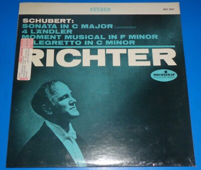 Sviatoslav Richter SCHUBERT Sonata in C, 4 Landler - Monitor MCS 2057 SEALED
