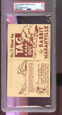 1936 R344 National Chicle Rabbit Maranville #9 How To Tag A Man Out PSA 3 Card