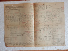 DDR Fernseher Dürer Modell 74 Serviceblatt Schaltplan , VEB RFT