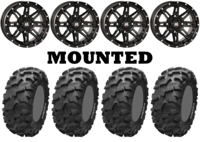 Kit 4 ITP Blackwater Evolution Tires 30x10-14 on High Lifter HL22 Black CAN