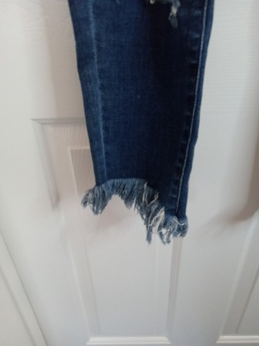 KanCan Jeans Women 5/ 26 Blue Estilo Denim Ankle Fringe Read - Picture 4 of 15