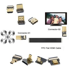 FPV 5cm 10cm 20cm 30cm 50cm 80cm 100cm FPC Ribbon Flat HDMI Cord Pitch 20pin