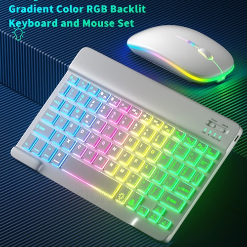 Backlit Keyboard Mouse For Samsung Galaxy Tab S10+ S9 FE/S9 S8 S6 Lite A9+ A8 A7 - Picture 13 of 32