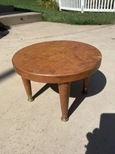 Small  Mid Century Modern Stool Vintage Wood Milking Stool Footstool rustic