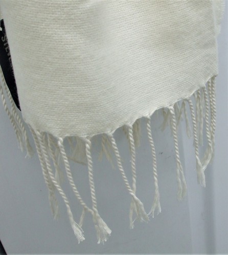 Steve Madden Decke Schal mit Fransen Detail kuschelig warm Winter - elfenbein/weiß $ 42 - Bild 3 von 9