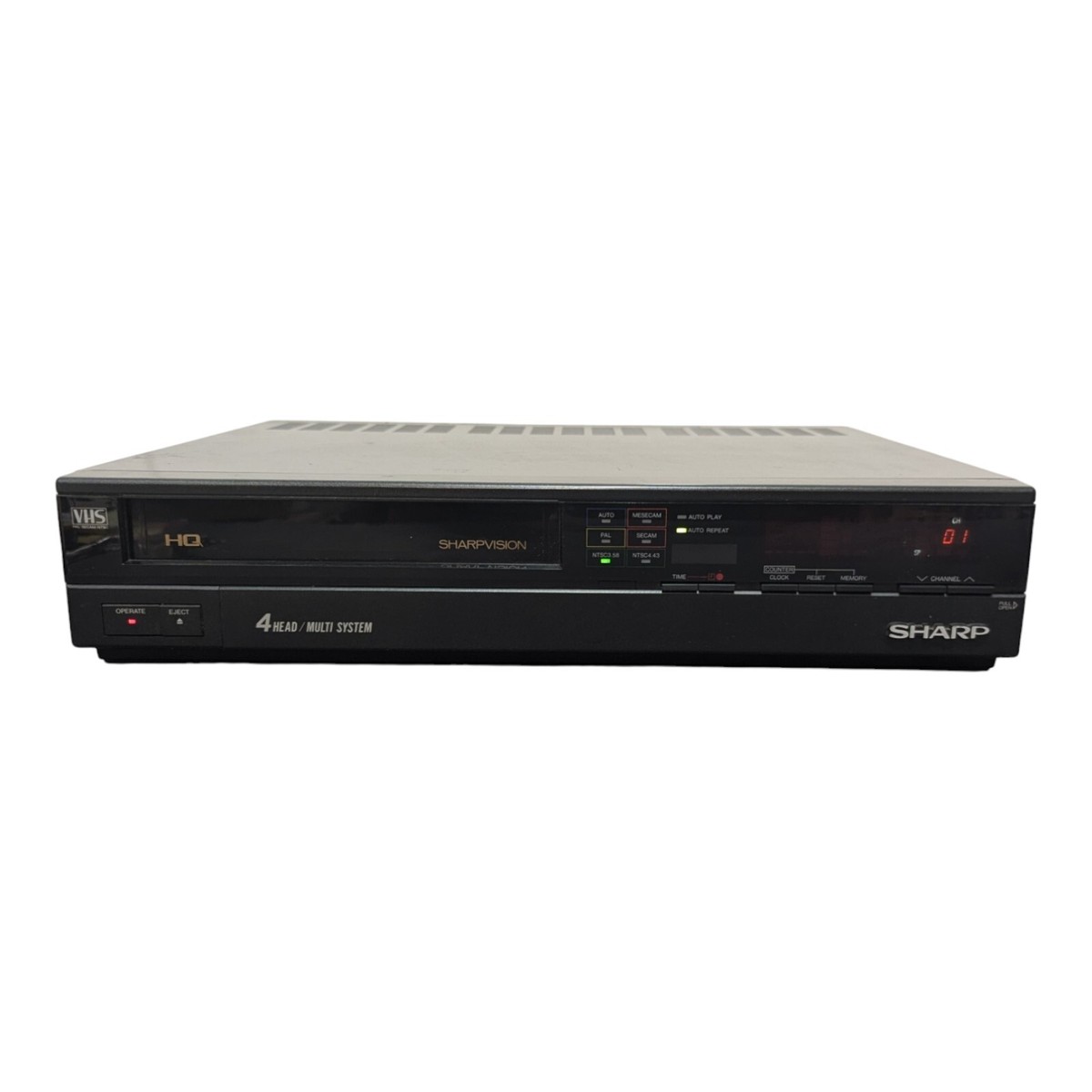 SHARP VC-779Z VHS VCR Black 1988 No Cables Multi-System NTSC