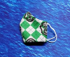 Washable Handmade Fabric Face Mask filter pocket HARRY POTTER SLYTHERIN FLANNEL