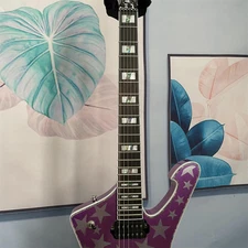 In Stock Floyd Rose Bridge Electric Guitar Chrome Hardware Star Top Iceman