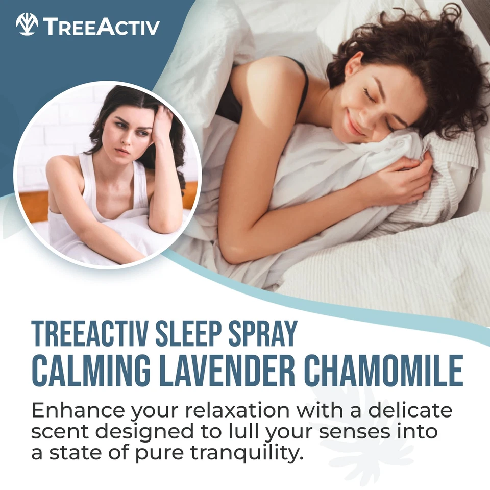 TreeActiv Sleep Spray 16 oz, Lavender Pillow Spray for Sleep Bedding Linen Spray - Image 2 of 4
