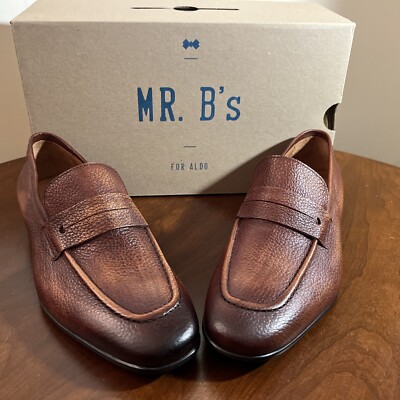 Mr B s   Watkins  Sz 7.5 Brown Leather Dress Shoes For Aldo
