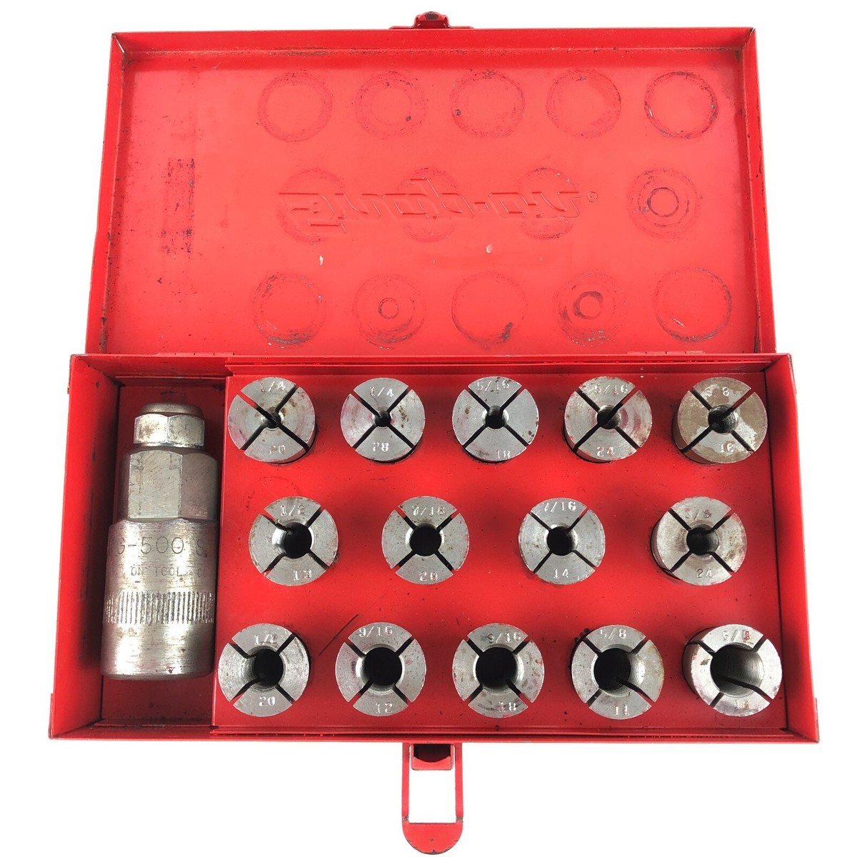 Snap On CG-500 SAE Stud Remover & Resetter Tool Set of 15 Pieces