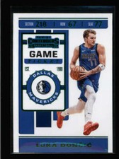 LUKA DONCIC 2019/20 CONTENDERS #73 GAME TICKET GREEN PARALLEL AZ3763