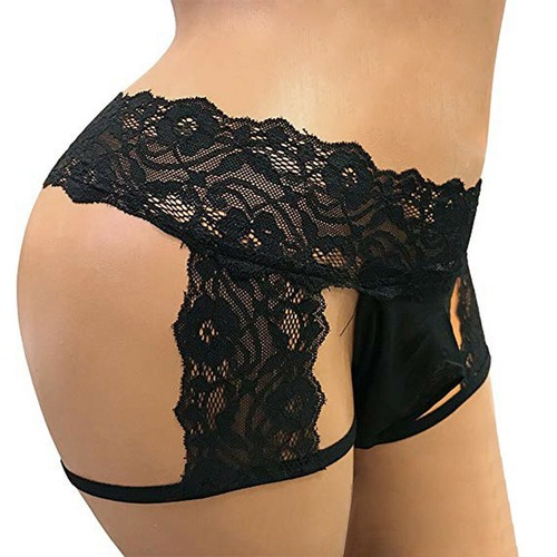 Herren Spitze Unterwäsche Sissy Dessous Aushöhlen Slips Hose Höschen Nachtwäsche - Bild 4 von 9
