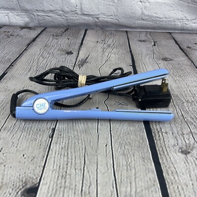CHI Nano Blue Flat Iron 1' Hair Straighteners Model GF1001 35W
