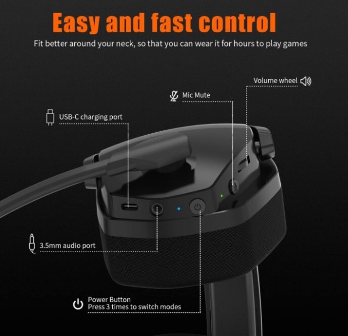 NUBWO G06 Dual Wireless Gaming Headset