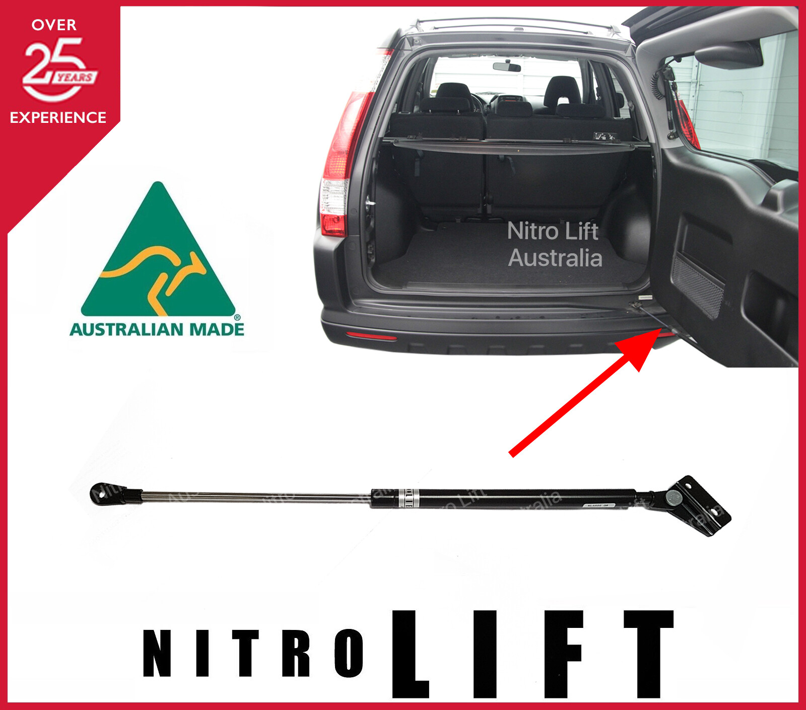 HONDA CRV SINGLE TAILGATE GAS STRUT 19952006_LENGTH 550MM eBay