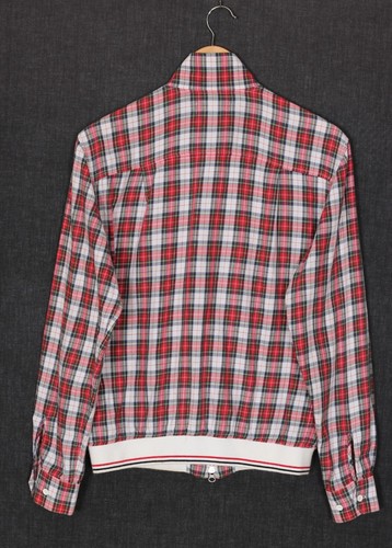 FRED PERRY Übergangsjacke Herren Größe S Bomber Flanell Hemd Style Tartan kar... - Bild 4 von 9