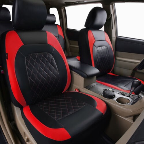 Juego completo de fundas de asiento de coche de 5 asientos protector trasero delantero para Toyota J9S4 - Imagen 12 de 14