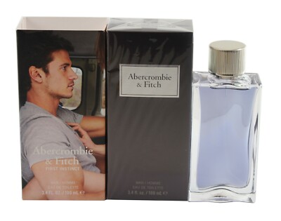 First Instinct By Abercrombie & Fitch 3.4/3.3 oz. Edt Spray For Men New In Box