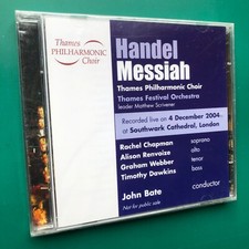 Handel's MESSIAH Oratorio CD Thames Philharmonic Choir John Bate UK PROMO SEALED