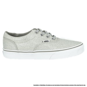 silver sparkle vans womens