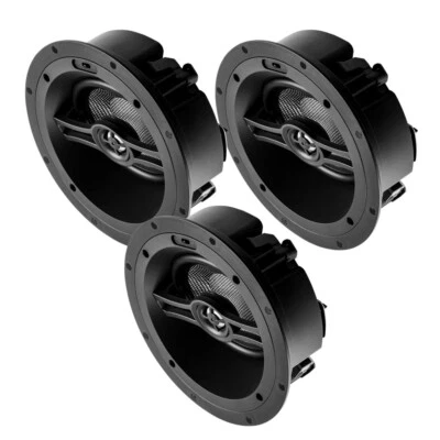 OSD AUDIO (3X) 6.5" Angled In-Ceiling Speakers 90W Trimless for Home Theaters LCR ACE670