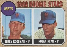 1968 Topps #177 Koosman/ Nolan Ryan Rookie Card BGS BCCG 9 Near Mint+. rookie card picture