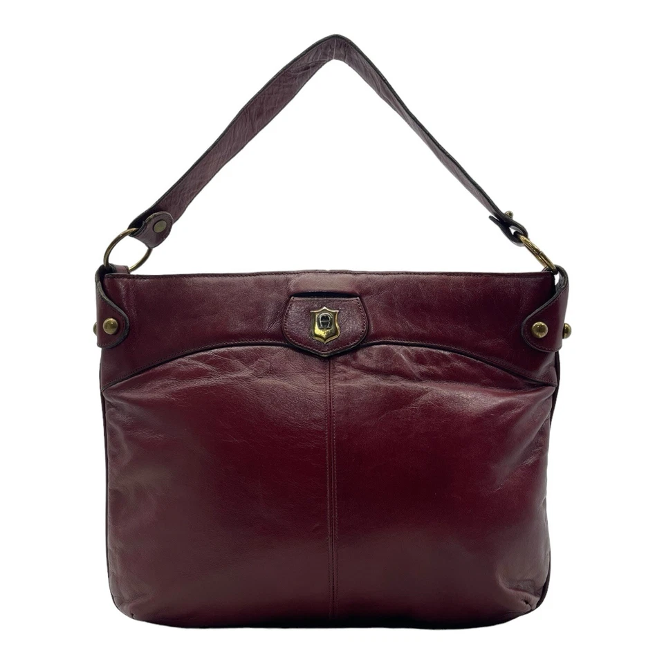 Bolso de mano ETIENNE AIGNER grande hecho a mano vintage años 60 70 mango superior hobo sangre de buey Foto 2 de 4