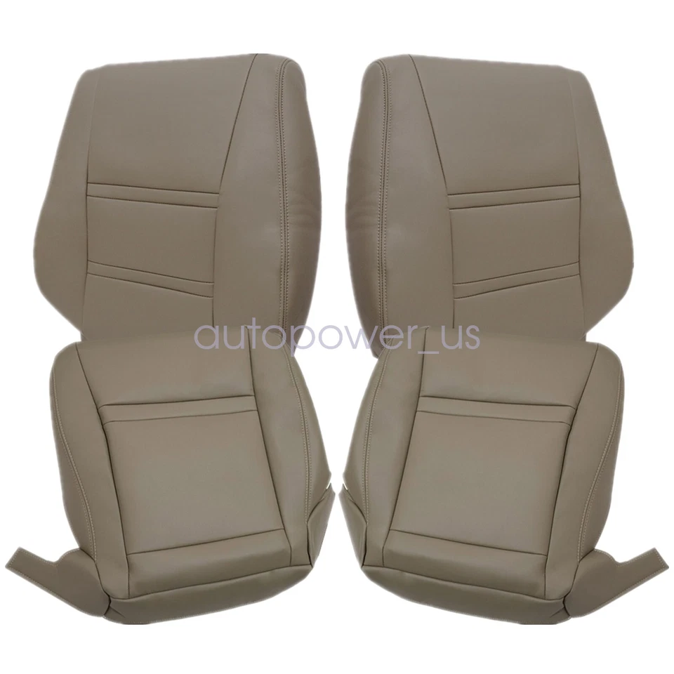 Front Replacement Leather Seat Cover Tan For 1993 1994 1995 Toyota Land Cruiser Foto 2 de 4