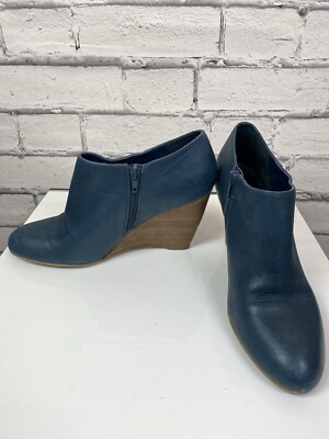 Leather Boots Nine West Wedge Ankle Boots Nine West WEDGE Heel