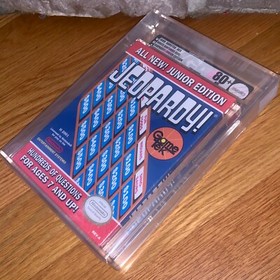 New NES Jeopardy Jr Junior 1989 Factory Sealed VGA 80+ Silver H-Seam Graded Game