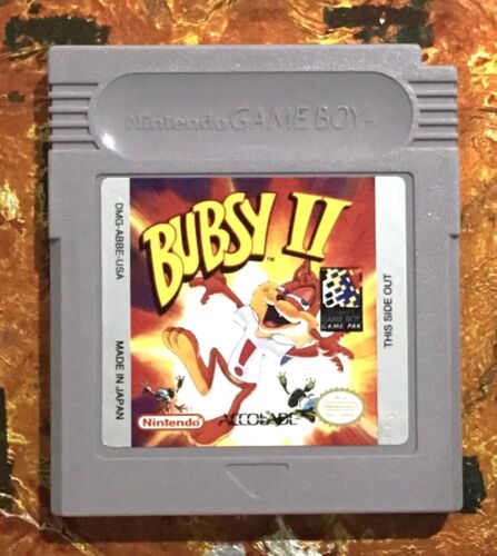 Bubsy II Original Nintendo Gameboy Clean Tested Authentic  - Afbeelding 1 van 1