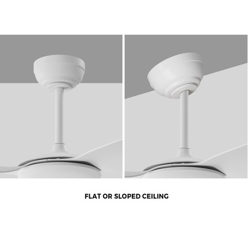 Vevare 52'' Ceiling Fan DC Motor 3 ABS Blades with Remote Control Timer White - Picture 6 of 10