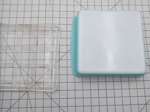 Pyrex 8" Square Turquoise Ovenware Baking Dish #222 Vintage - Picture 4 of 8