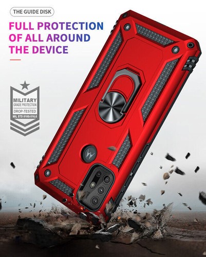 Stand Armor Ring Phone Case For Motorola G10 G30 G52 G60 G Stylus G Power E7 - Picture 2 of 9