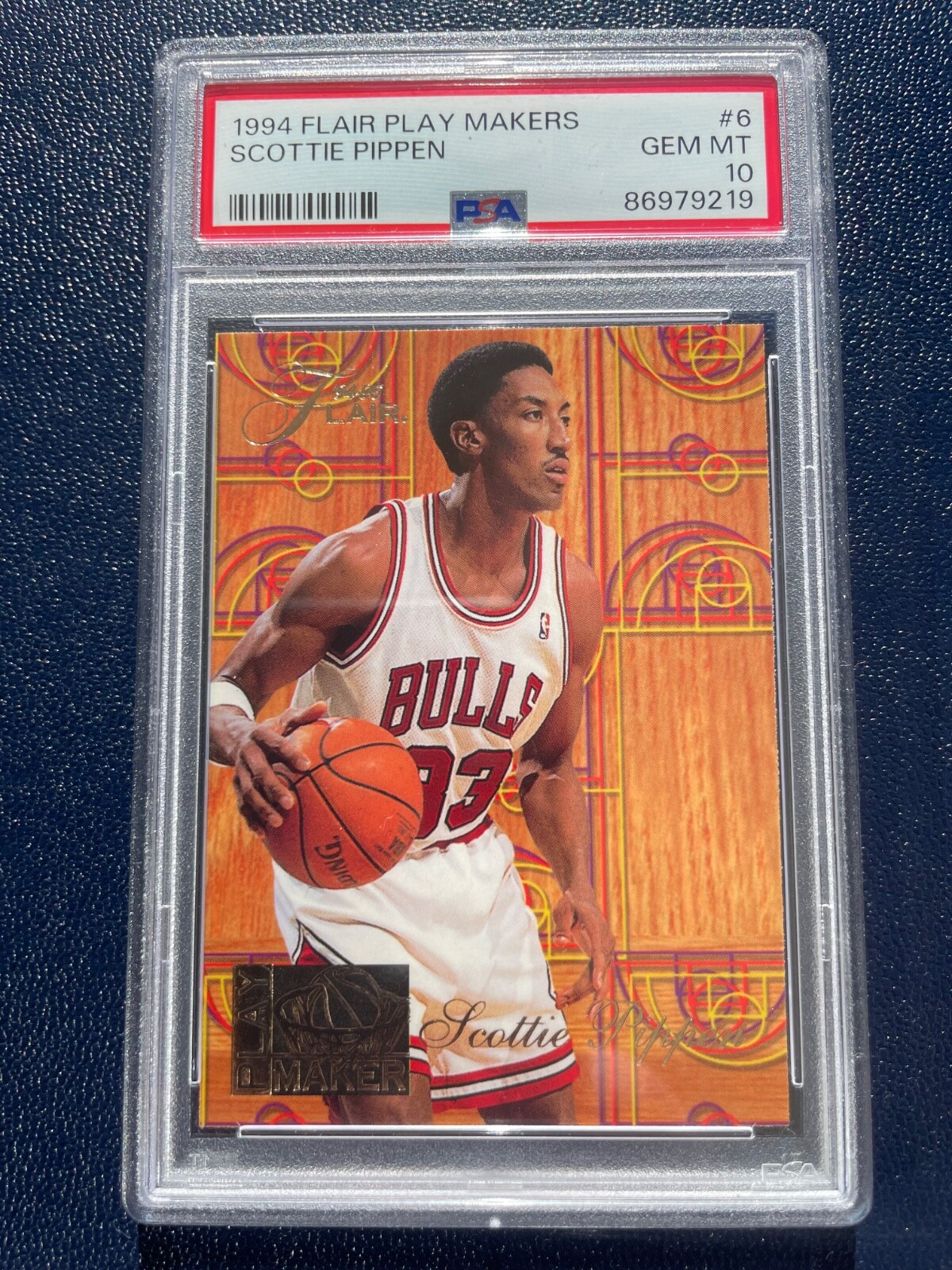 1994 Flair #6 Play Makers Scottie Pippen Chicago Bulls PSA 10 Gem Mt