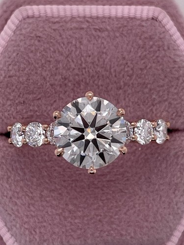 2Ct Round Cut Lab Created Diamond Women's Classic Ring 14K Yellow Gold Plated