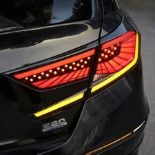 4PCS Smoked LED Tail Lights for 2018-2022 10th Gen Honda Accord Sedan Rear Light