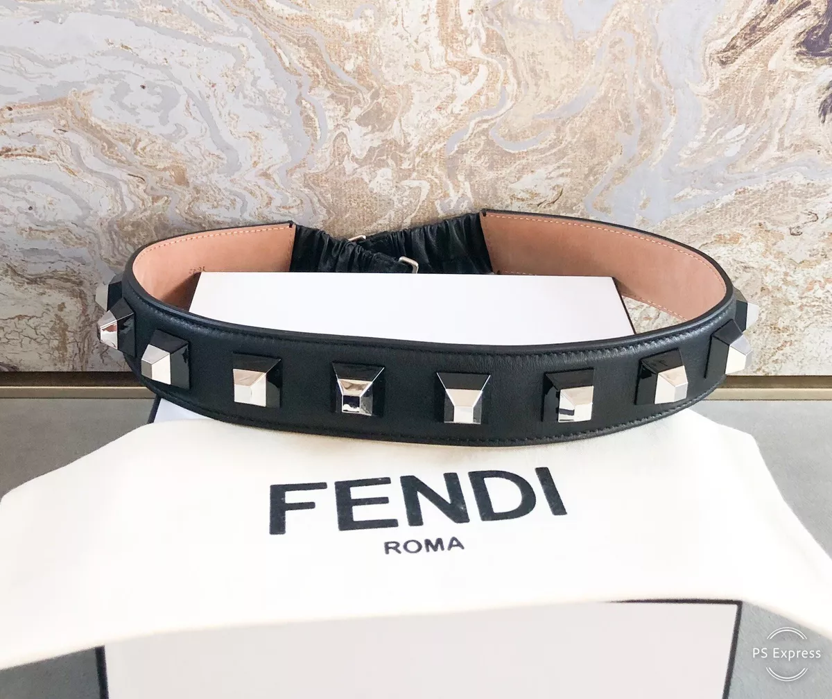 authentic black fendi belt