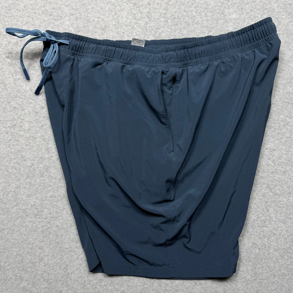 Pantalones Cortos de Natación Faherty Para Hombre Extra Grandes Azul Forrado Shorelite Bolsillos con Cremallera 7" XL * Foto 3 de 4